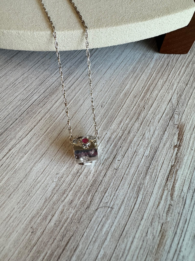 Ruby Bead Pendant