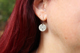 Small Dachshund Face Dangle Earrings