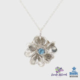 Forget-Me-Not With Blue Topaz