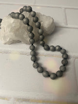Agate Druzy And Spinel Necklace