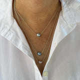 Cream Floating Pearl Necklace