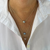 Cream Floating Pearl Necklace