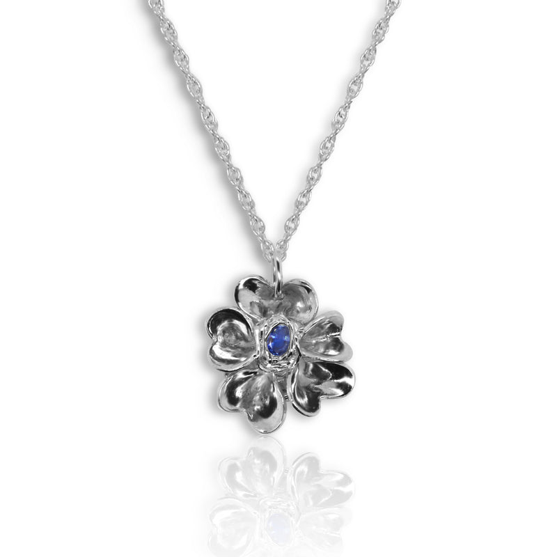 Forget-Me-Not With Blue Sapphire