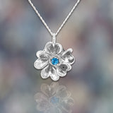 Forget-Me-Not With Blue Topaz