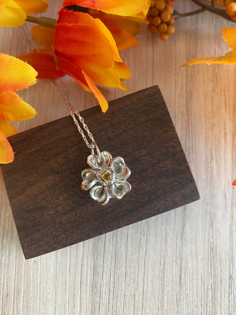 Forget-Me-Not With Citrine