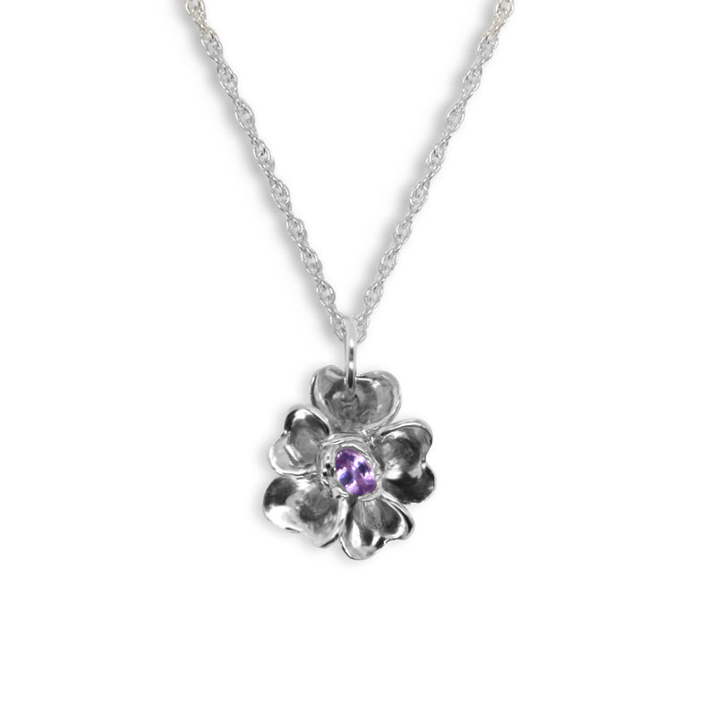 Forget-Me-Not With Purple Sapphire