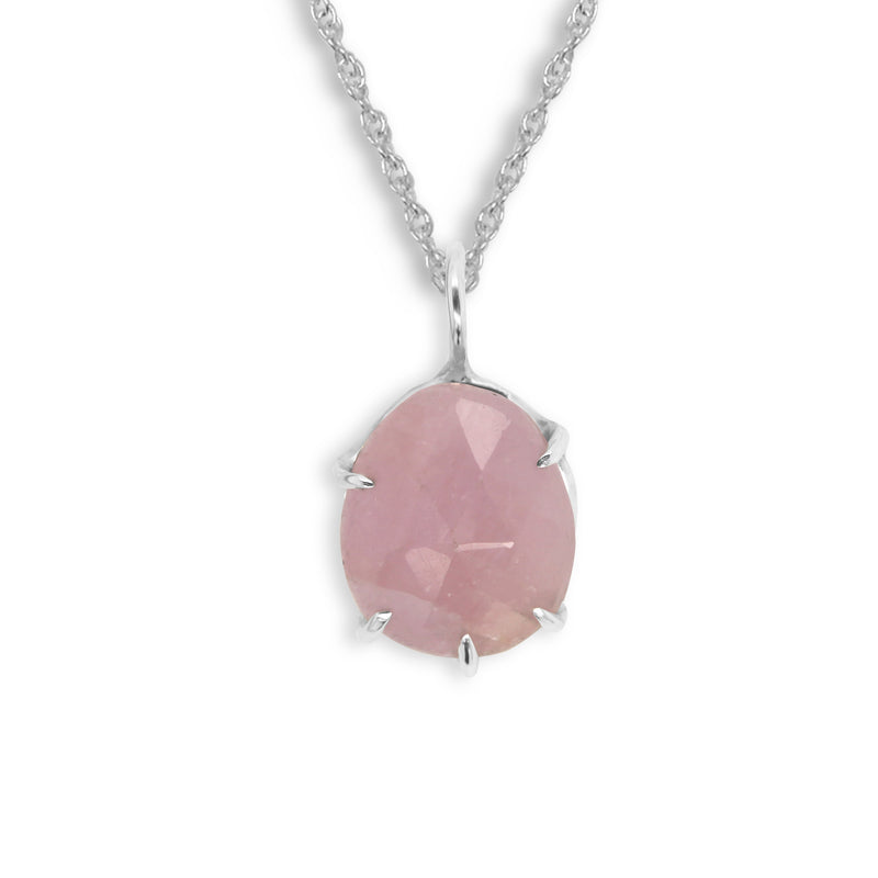 Rose Cut Pink Sapphire Pendant